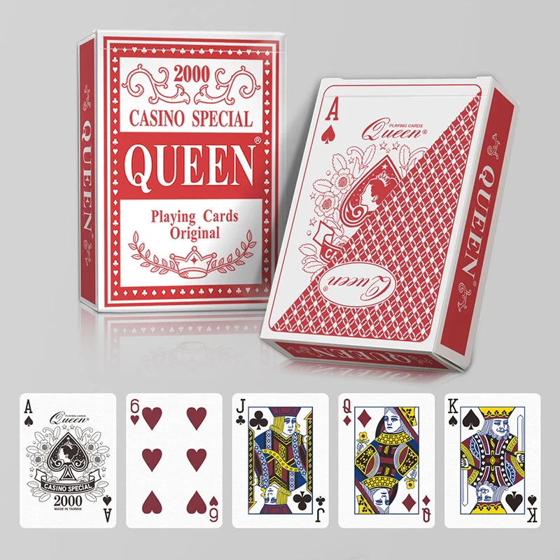 Queen 賭場專用撲克紙牌 - 兩角