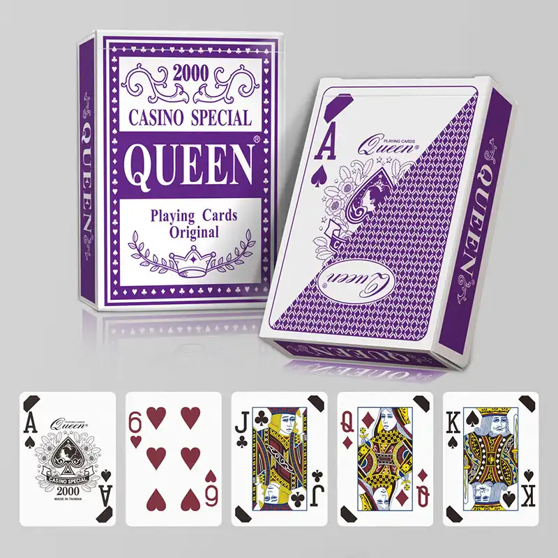 Casino Grade Paper Playing Cards Poker Size - Jumbo No Peek