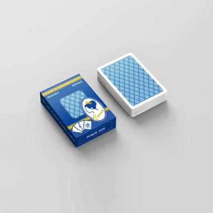 賭場品質塑膠撲克牌 - 標準兩角 撲克尺寸