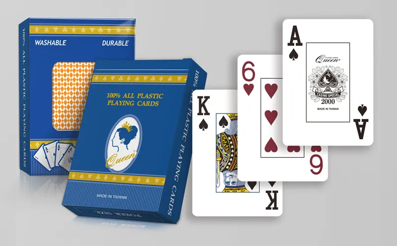 カジノ品質のプラスチック ポーカー カード ポーカー サイズ - ジャンボ インデックス