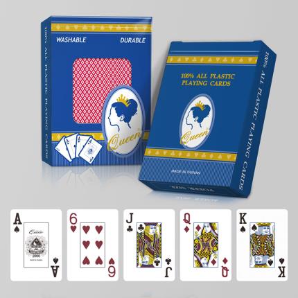 Pokerkarten aus Kunststoff in Casino-Qualit&#xE4;t, Pokergr&#xF6;&#xDF;e &#x2013; Jumbo-Index