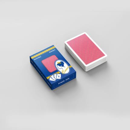 賭場品質塑膠撲克牌 - 大字體 撲克尺寸