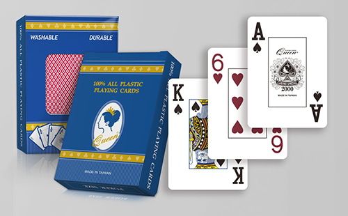 Cartes de poker en plastique de qualité casino Taille du poker - Index Jumbo