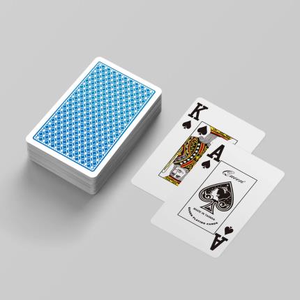 Queen Casino Plastic Playing Cards - Double Decks &#x2013; Bridge - Jumbo Index