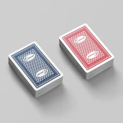 カジノレベル プラスチックポーカーカード ブリッジサイズ - ジャンボ