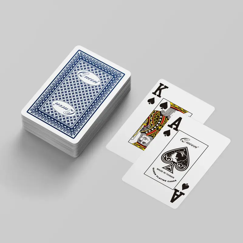 カジノレベル プラスチックポーカーカード ブリッジサイズ - ジャンボ