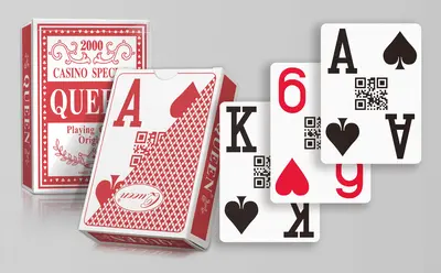 Casino Grade Paper Playing Card Laki ng Poker - QR Code Index